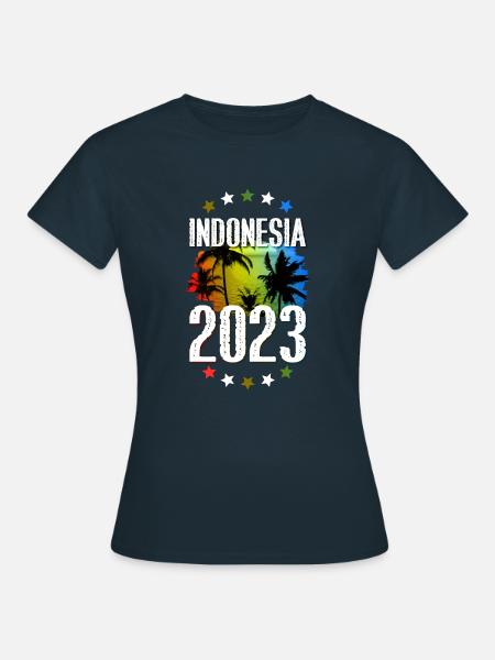 Indonesia 2023 - Frauen T-Shirt - Navy