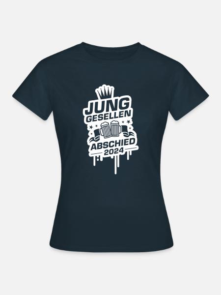 Junggesellen Abschied 2024 - Frauen T-Shirt - Navy