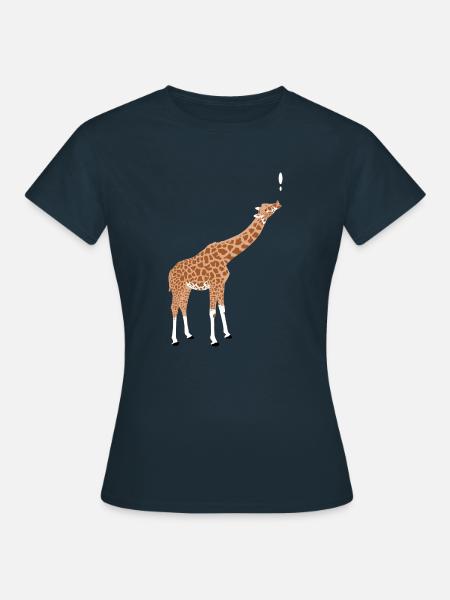 giraffe - Frauen T-Shirt - Navy