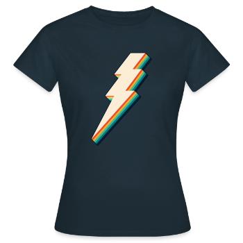 Éclair - T-shirt Femme - marine - Devant - AI Model Female 172 dark (172cm)