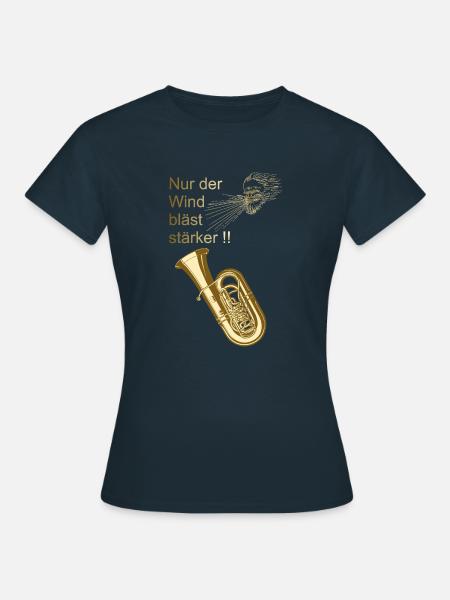 Nur der Wind - Frauen T-Shirt - Navy