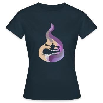 Rafting Ruisseau - T-shirt Femme - marine - Devant - AI Model Female 172 dark (172cm)