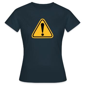 Point d'exclamation - T-shirt Femme - marine - Devant - AI Model Female 172 dark (172cm)