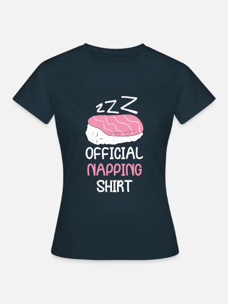 Official Sleeping Animal Napping - Frauen T-Shirt - Navy