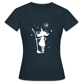 Halloween - Sorciers Magiques Magiques - T-shirt Femme - marine - Devant - AI Model Female 172 dark (172cm)