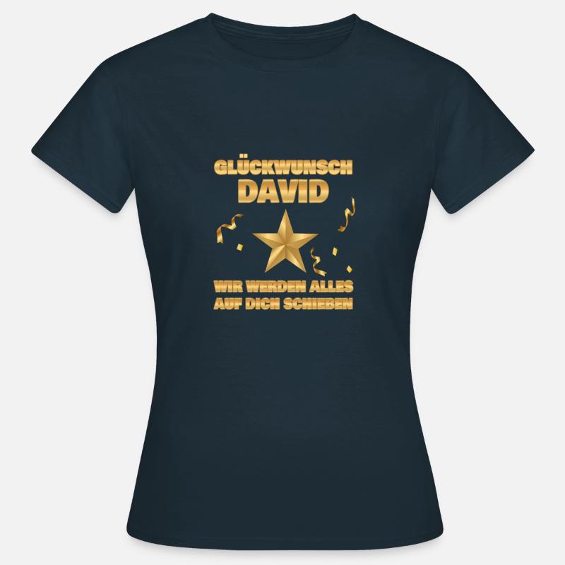 Regalo per David - Maglietta da donna - navy