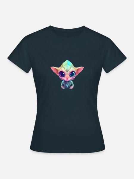 Polygon-Alien - Frauen T-Shirt - Navy