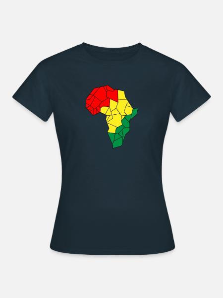 Africa Reggae - Women's T-Shirt - navy