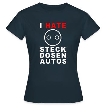 Sockets Car - Women's T-Shirt - navy - Front - AI Model Female 172 dark (172cm)