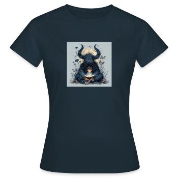 Bitte nicht stören! - Frauen T-Shirt - Navy - Vorne - AI Model Female 172 dark (172cm)