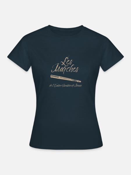 Les Marches de l'Entre-Sambre-et-Meuse - T-shirt Femme - marine