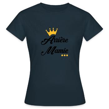 Großmütter / Oma / Mami / Großmutter / Mamy - Frauen T-Shirt - Navy - Vorne - AI Model Female 172 dark (172cm)