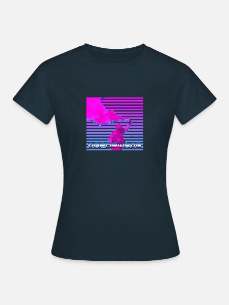 Vaporwave Soldat - Frauen T-Shirt - Navy