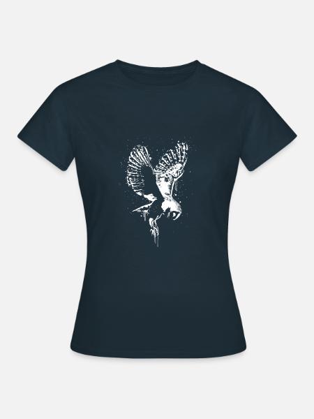 Schleiereule Tyto Alba - Frauen T-Shirt - Navy