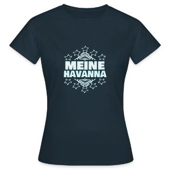 La Havane - T-shirt Femme - marine - Devant - AI Model Female 172 dark (172cm)
