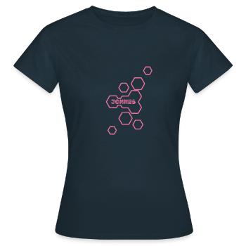 Nom Jonnes - T-shirt Femme - marine - Devant - AI Model Female 172 dark (172cm)
