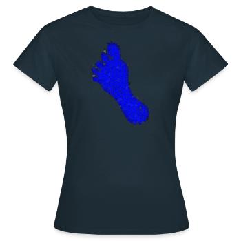 Blue Foot Mosaic - Women's T-Shirt - navy - Front - AI Model Female 172 dark (172cm)