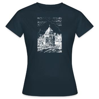 Radevormwald historic garden house - home - Women's T-Shirt - navy - Front - AI Model Female 172 dark (172cm)