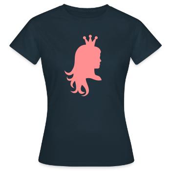 Princess - Women's T-Shirt - navy - Front - AI Model Female 172 dark (172cm)