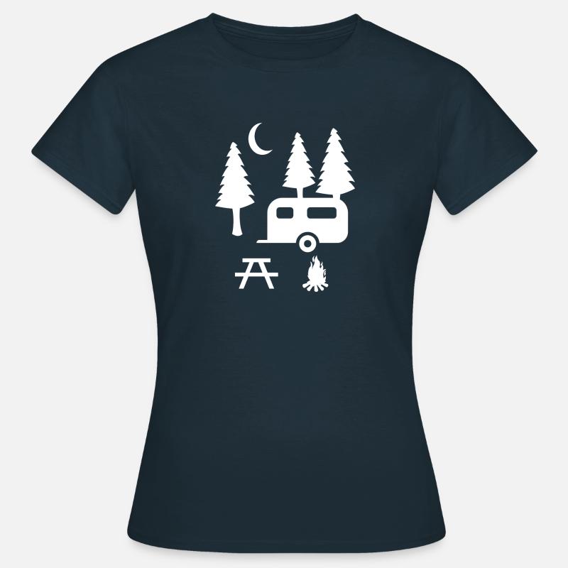 Camping caravan - Women's T-Shirt - navy