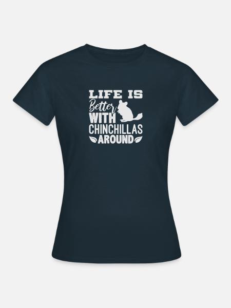 Chinchilla - Frauen T-Shirt - Navy