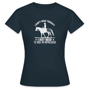 Appaloosa - Frauen T-Shirt - Navy - Vorne - AI Model Female 172 dark (172cm)