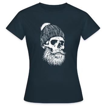 Bûcheron Crâne Bûcheron - T-shirt Femme - marine - Devant - AI Model Female 172 dark (172cm)