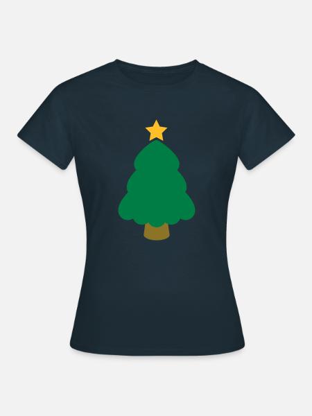 christmas tree - Frauen T-Shirt - Navy