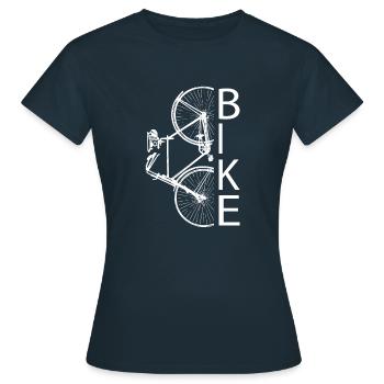 Bike - T-shirt Femme - marine - Devant - AI Model Female 172 dark (172cm)