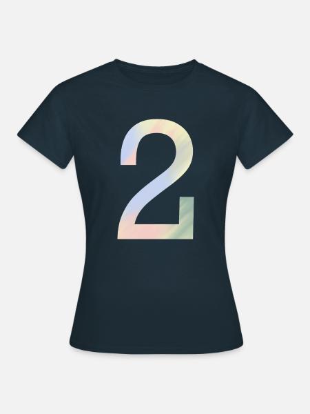 2 dans des couleurs pastel - T-shirt Femme - marine