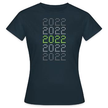 Drôle 2022 - T-shirt Femme - marine - Devant - AI Model Female 172 dark (172cm)