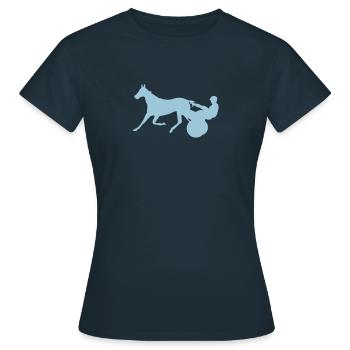Pferderennen Pferderennen horse10 Jock - Frauen T-Shirt - Navy - Vorne - AI Model Female 172 dark (172cm)