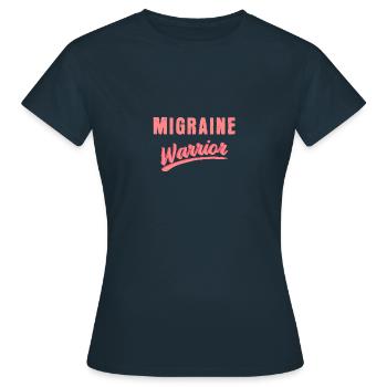 Migraine maux de tête combattants Drôle de sort - T-shirt Femme - marine - Devant - AI Model Female 172 dark (172cm)