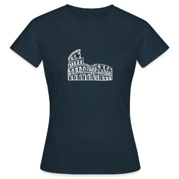 Colosseum Rome Landmark Landmark Famous - Women's T-Shirt - navy - Front - AI Model Female 172 dark (172cm)