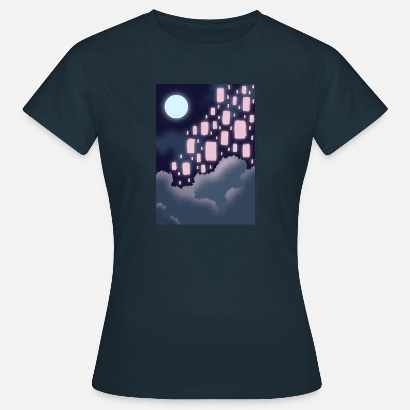 Pink Lanterns - Women's T-Shirt - navy