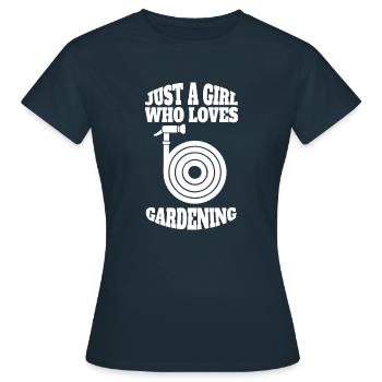 Cadeau de jardin de verger de jardinier de jardinier amateur - T-shirt Femme - marine - Devant - AI Model Female 172 dark (172cm)