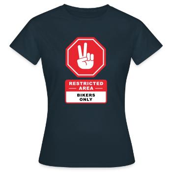 Bikers - Women's T-Shirt - navy - Front - AI Model Female 172 dark (172cm)