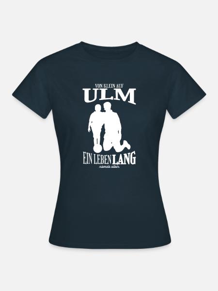 Ulm Fußball Tradition Geschenk - Frauen T-Shirt - Navy