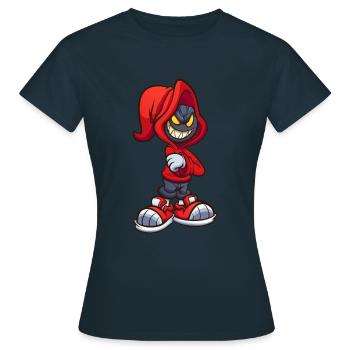 Little Devil - Frauen T-Shirt - Navy - Vorne - AI Model Female 172 dark (172cm)