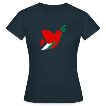 Palestine Libre - T-shirt Femme - marine - Devant - AI Model Female 172 dark (172cm)