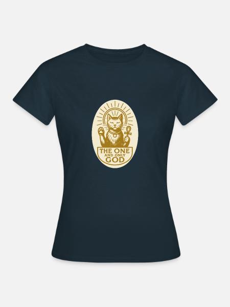 catgod - Frauen T-Shirt - Navy