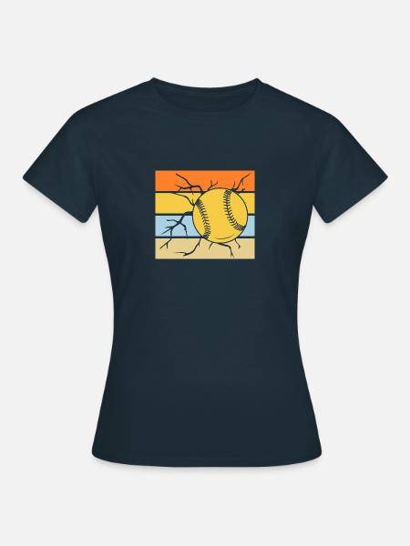Baseballspieler Baseball - Frauen T-Shirt - Navy