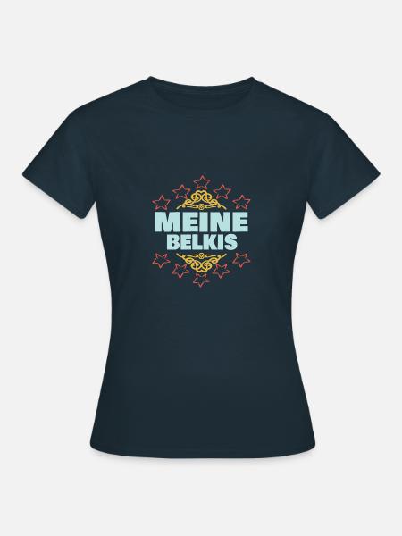 Belkis als Mädchen - Frauen T-Shirt - Navy