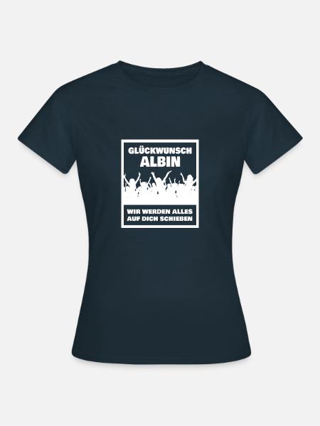 Geschenk für Albin - Frauen T-Shirt - Navy