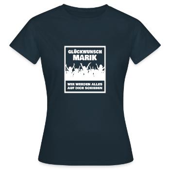 Scott - Women's T-Shirt - navy - Front - AI Model Female 172 dark (172cm)