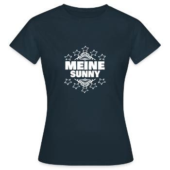 Ensoleillé - T-shirt Femme - marine - Devant - AI Model Female 172 dark (172cm)