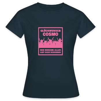 Prénom Cosmo - T-shirt Femme - marine - Devant - AI Model Female 172 dark (172cm)