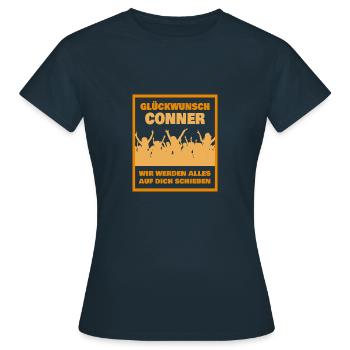 Conner - T-shirt Femme - marine - Devant - AI Model Female 172 dark (172cm)