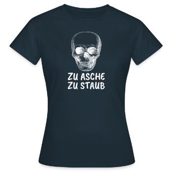 TO ASH TO DUST - Women's T-Shirt - navy - Front - AI Model Female 172 dark (172cm)