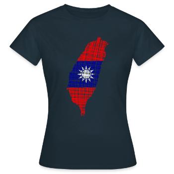 Taiwan taiwan - Frauen T-Shirt - Navy - Vorne - AI Model Female 172 dark (172cm)